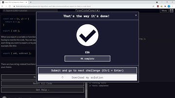 Learn ES6 (23/31) | Use export to Share a Code Block | freeCodeCamp