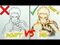 Don't VS Do Compilation | Naruto Edition - PART 2 | How To Draw