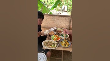 Bữa cơm rau đạm bạc chậm chất miền quê mời cả nhà #mienque