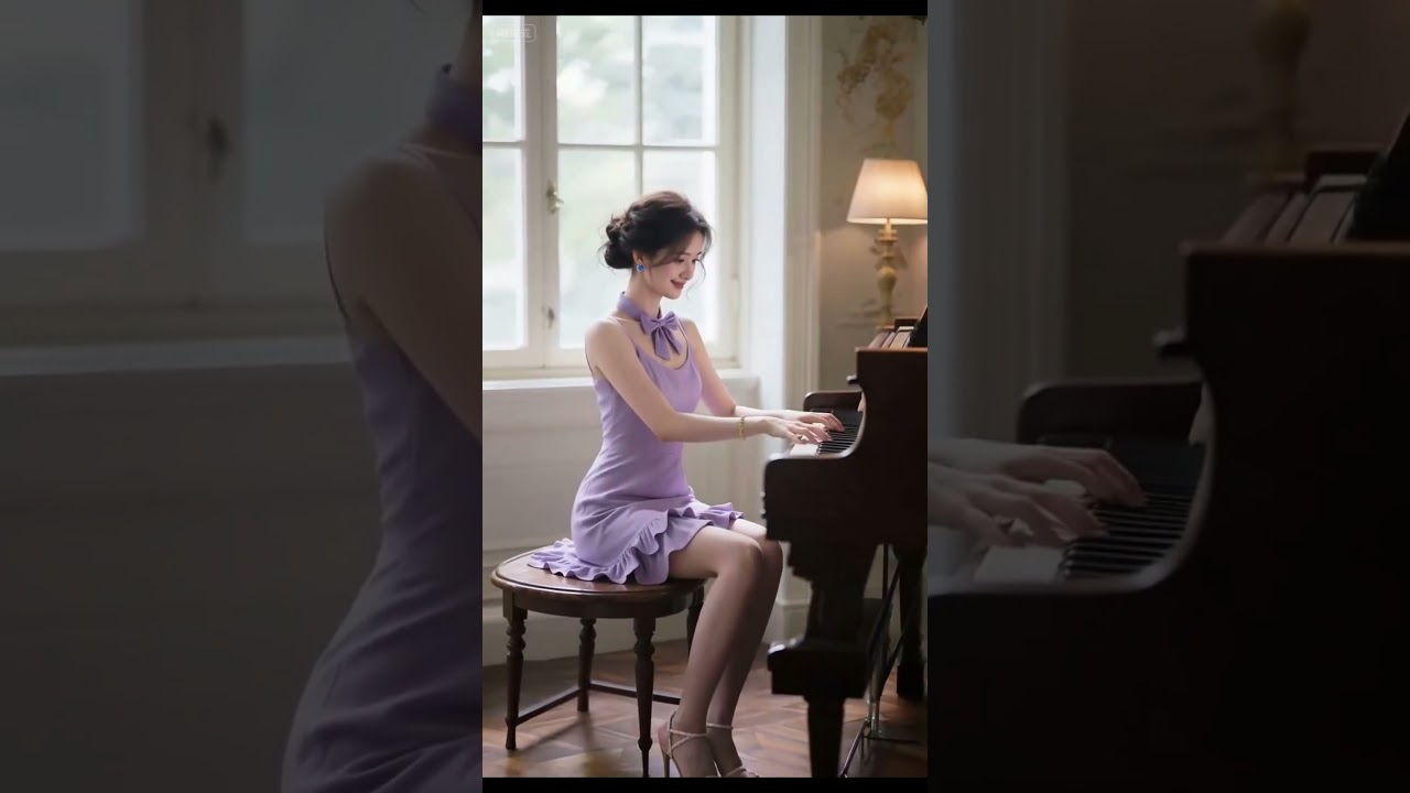Stunning Beauty Playing Piano 16– Mesmerizing Performance