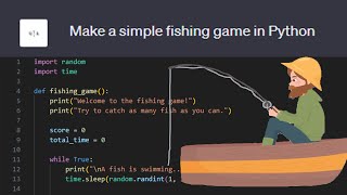 CHAT GPT MAKE A FISHING GAME screenshot 3