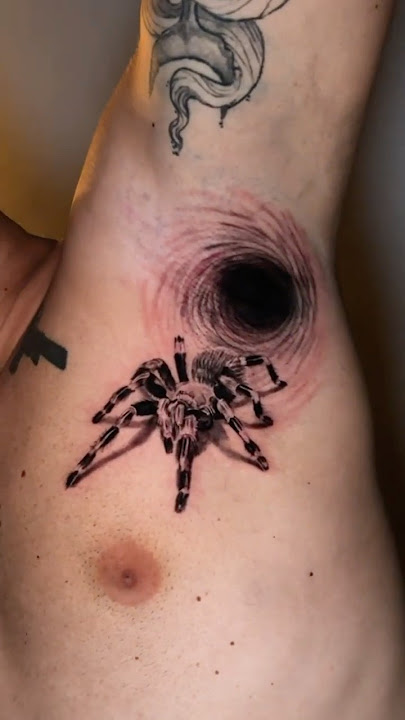 Would you dare? Realistic tarantula tattoo. #asmr #tattoo #spiderman