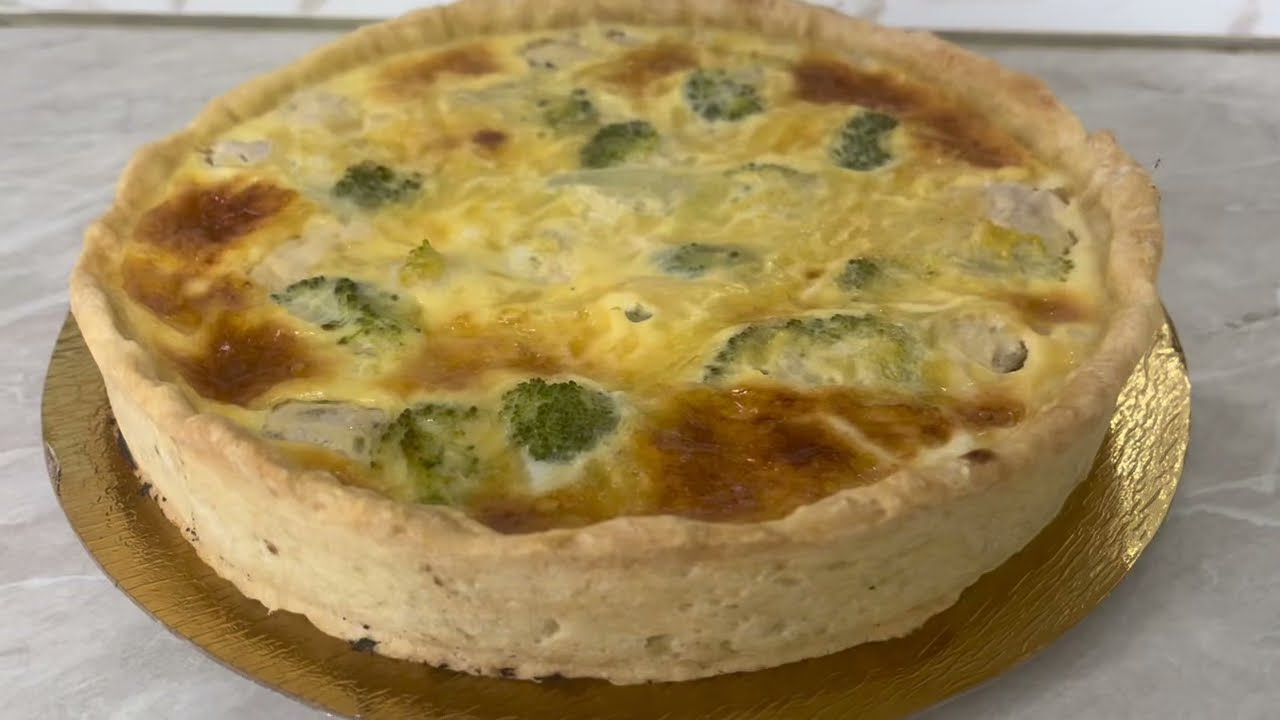 Диетический киш с курицей и брокколи Рецепт пирога с курицей и брокколи