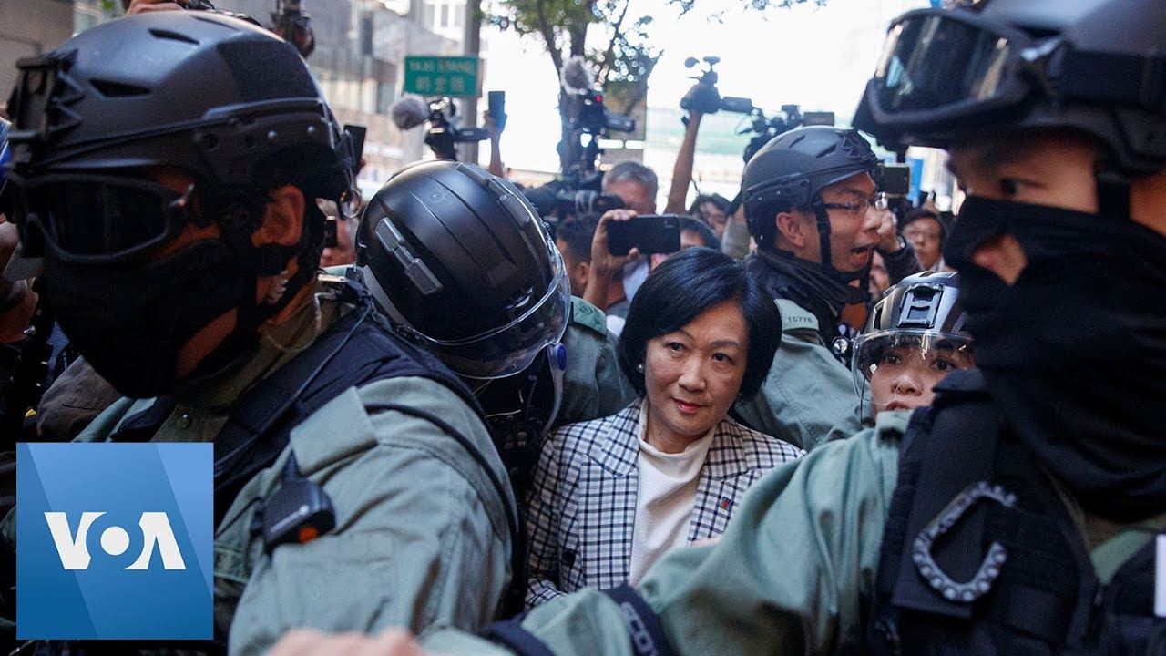 Pro-Beijing Legislator Heckled by Hong Kong Crowds