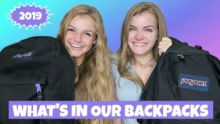 What's In Our Backpack? Back to School 2019 ~ Jacy and Kacy