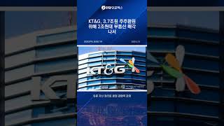 KT&amp;G, 3조7천억 자산 매각? 주주환원 전략의 진실은!