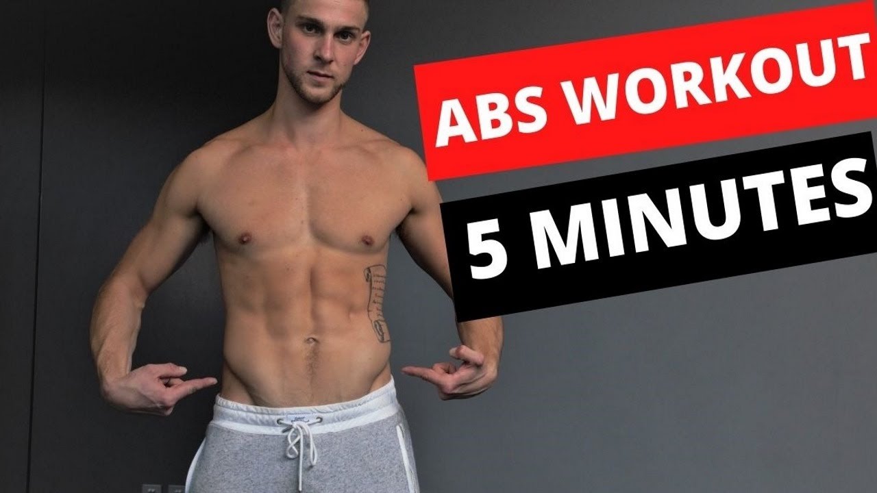 5 MINUTES ABS Workout (at home no equipment) - YouTube