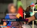 Pregnant Woman branded with spatula