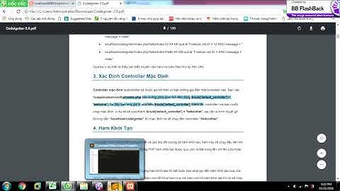 Bài 2: Tạo Controller Trong Codeigniter