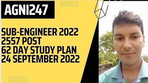 MP SUB-ENGINEER 62 Day plan || 2557 POST || #subengineer #2557POST #mppeb #subengineer2022