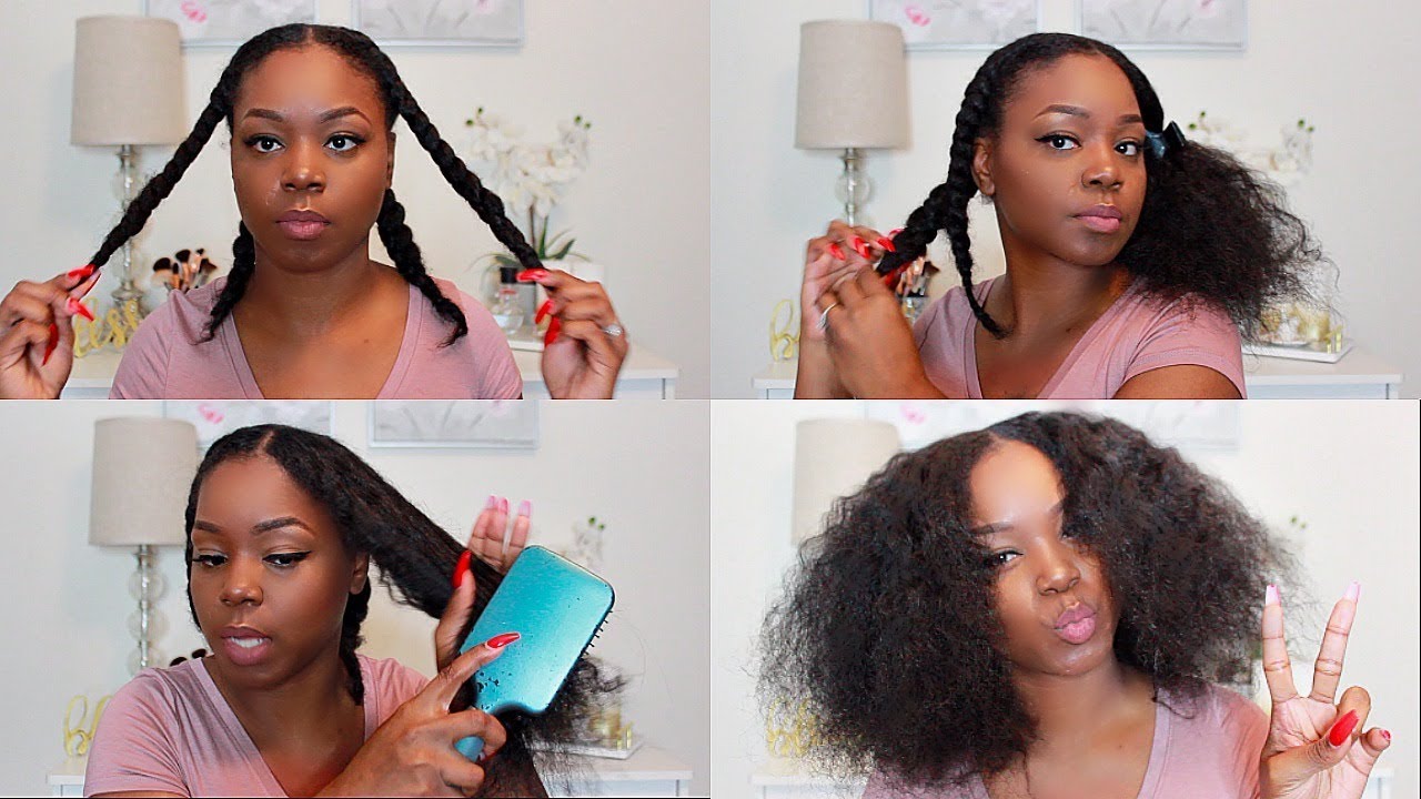 NO HEAT BLOW OUT | EASY Way To Stretch Natural Hair - YouTube