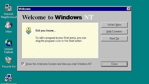 I am running Windows NT4 Workstation on virtual box