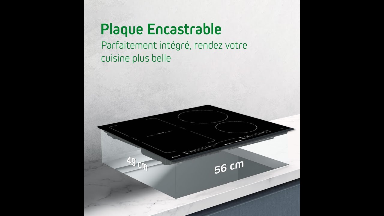 Sauter Plaque Induction, Table de Cuisson Encastrable noir 4 foyers — free download
