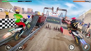 Sepeda Stunt Baru Permainan-Multy player#Gameplay Android screenshot 4