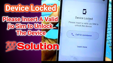 Moto E13 Locked Device Problem | Please Insert The A Valid Jio Sim