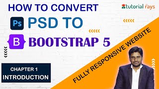 PSD to Bootstrap 5  Complete Tutorial in One Video | Fully Responsive website using Bootstrap 5