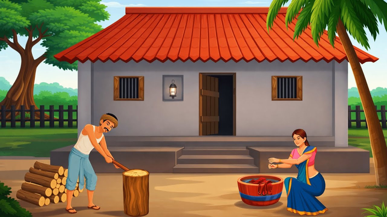 एक गरीब लकड़हारे की कहानी | Hindi Story | Hindi Moral Stories New | Cartoon Story | Hindi Kahaniya |