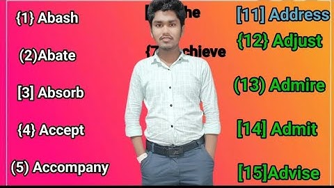 20 verbs With 20 examples explained by Rohingya language 