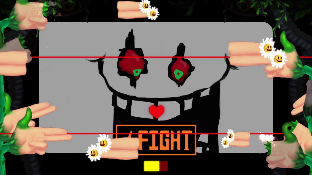 Undertale - Omega Flowey Boss Fight (Frisk vs Flowey) 