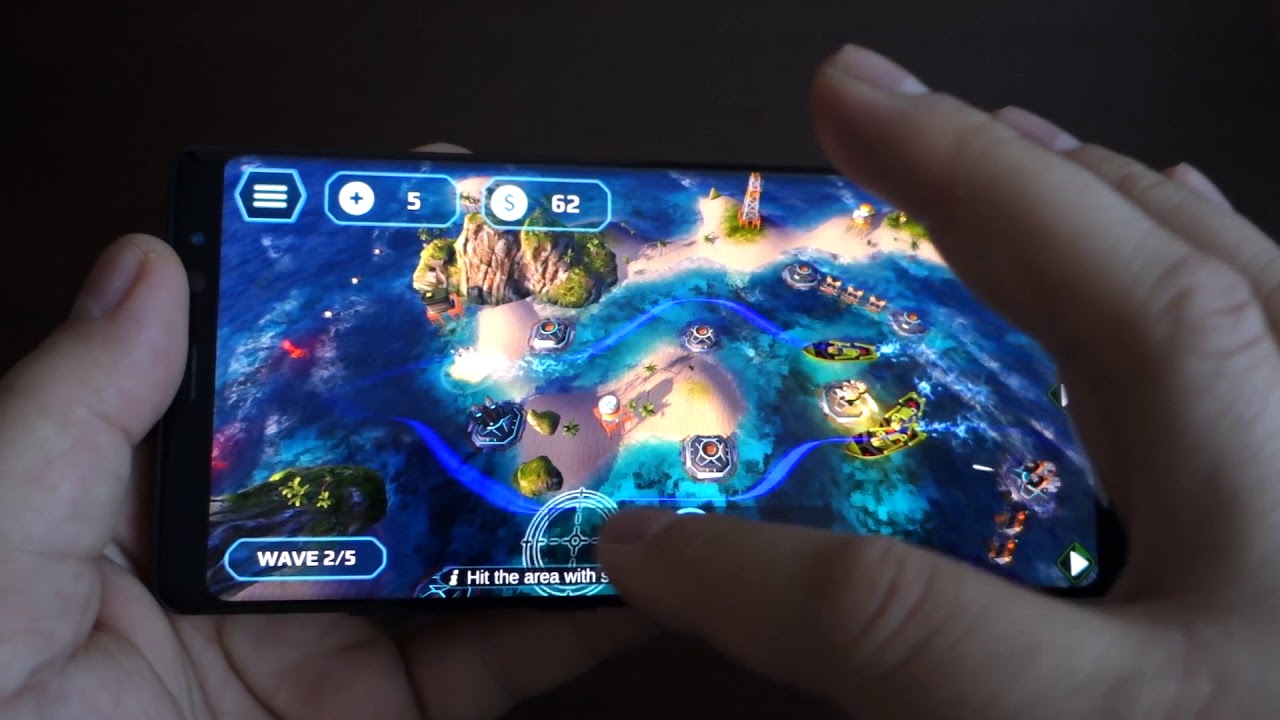 Naval Storm TD - Note 8 Exynos Gameplay - Best Android Game