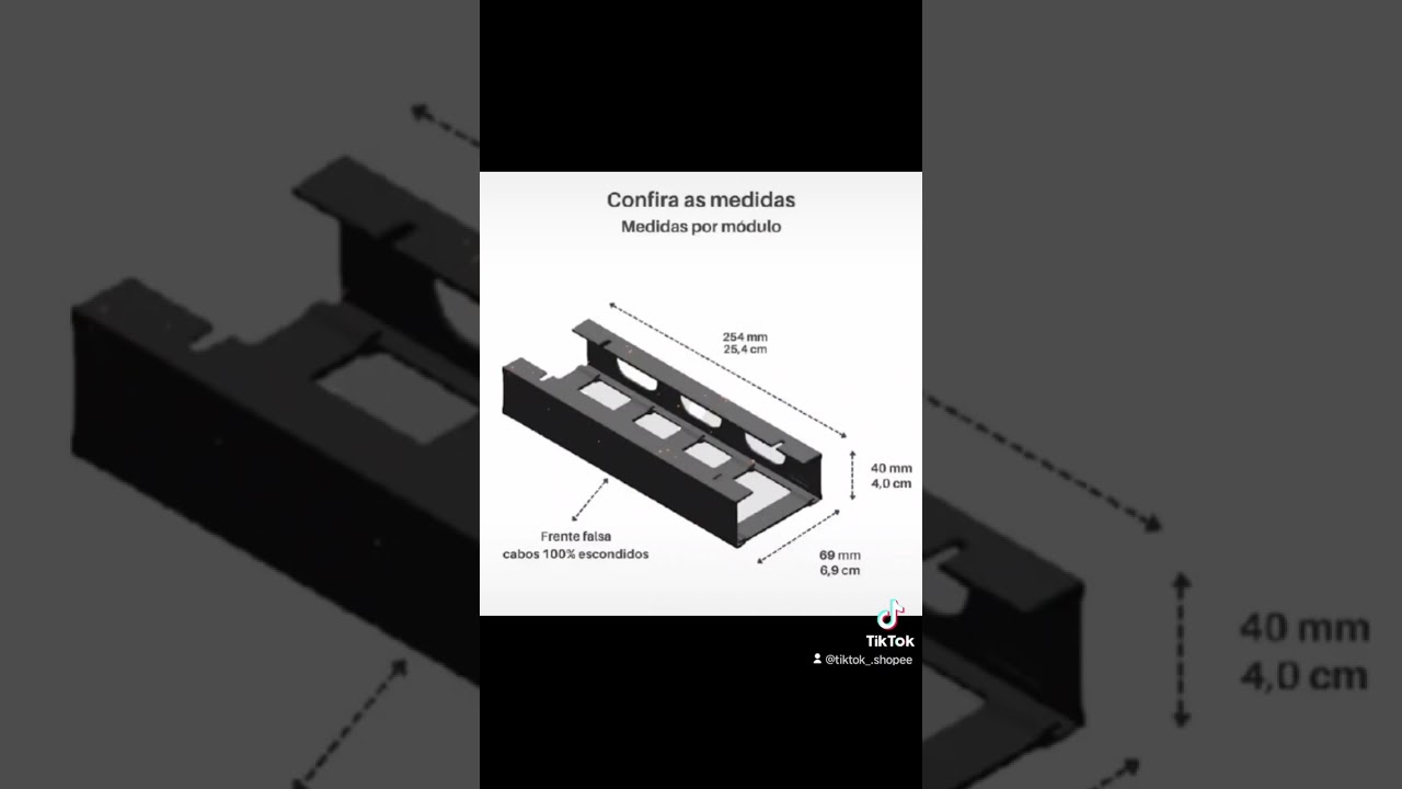 Organizador de cabos e fios para setup gamer 36,90