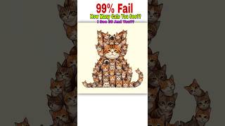 🔴 IQ TEST 🧠🫡 99% Wrong ❌🤯 | How Many Cats You See??🤷🏻‍♂️🤔 Best Of Luck 🤞🏻