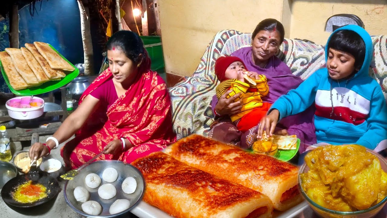 Village Night Cooking। Just Mix Bread And 2 Eggs Teste Better Than Meat! Recipe For A Family Dinner