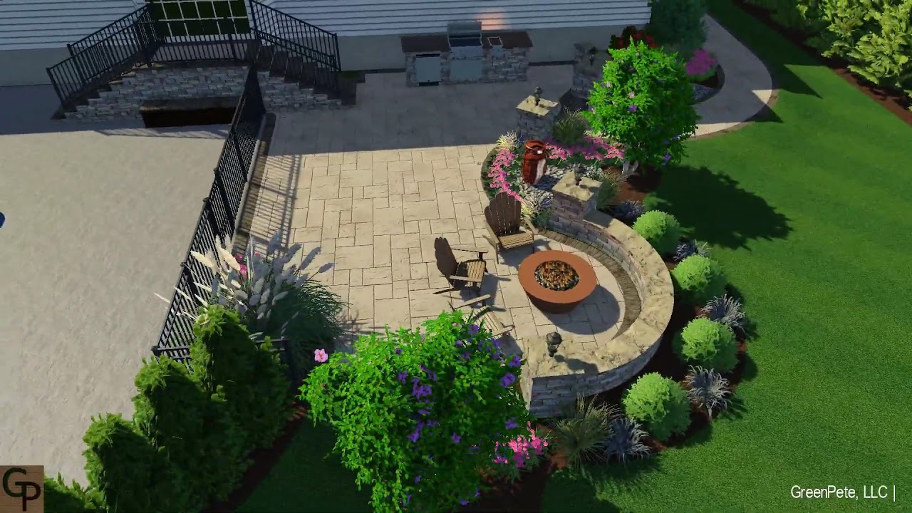 Jackson, NJ Relaxing Paver Patio added to Pool Area YouTube