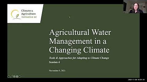 Agricultural Water Management in a Changing Climate