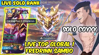 (LIVE) TOP GLOBAL 1 FREDRINN SOLO RANK BERBURU WS!!