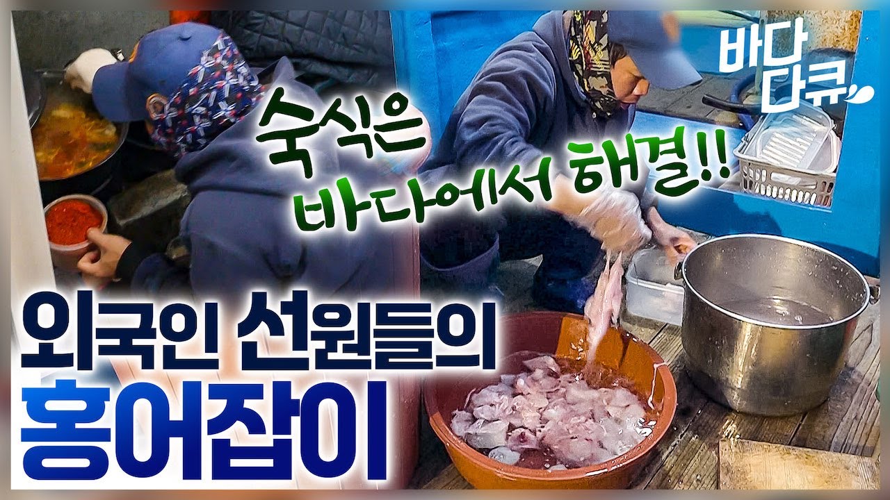 마음 굳게 먹고 온 한국에서 홍어 잡아 고향에다 집이랑 농장 짓는 외국인 선원들 / 바다다큐