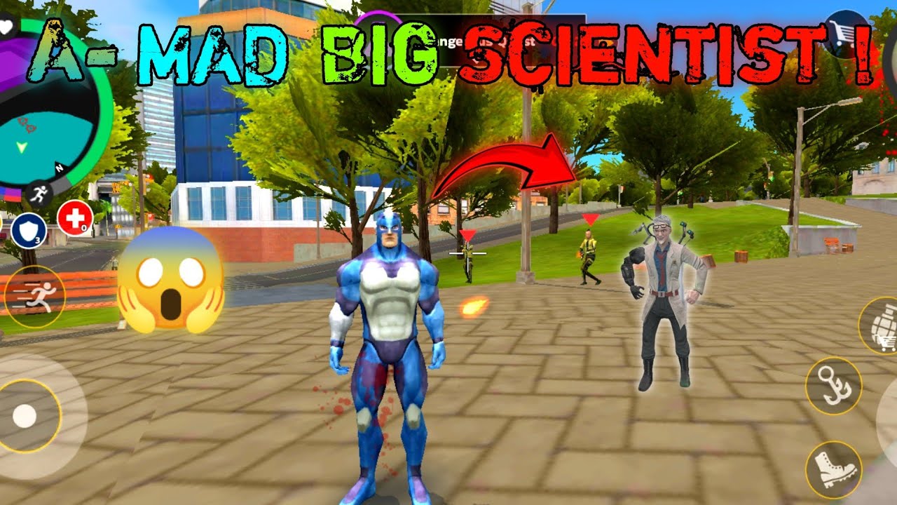 Can I help this Mad BIG Scientist! || Rope hero mafia city wars ...