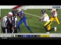 Fight in steelersbills game after kenny pickett takes a hit while sliding