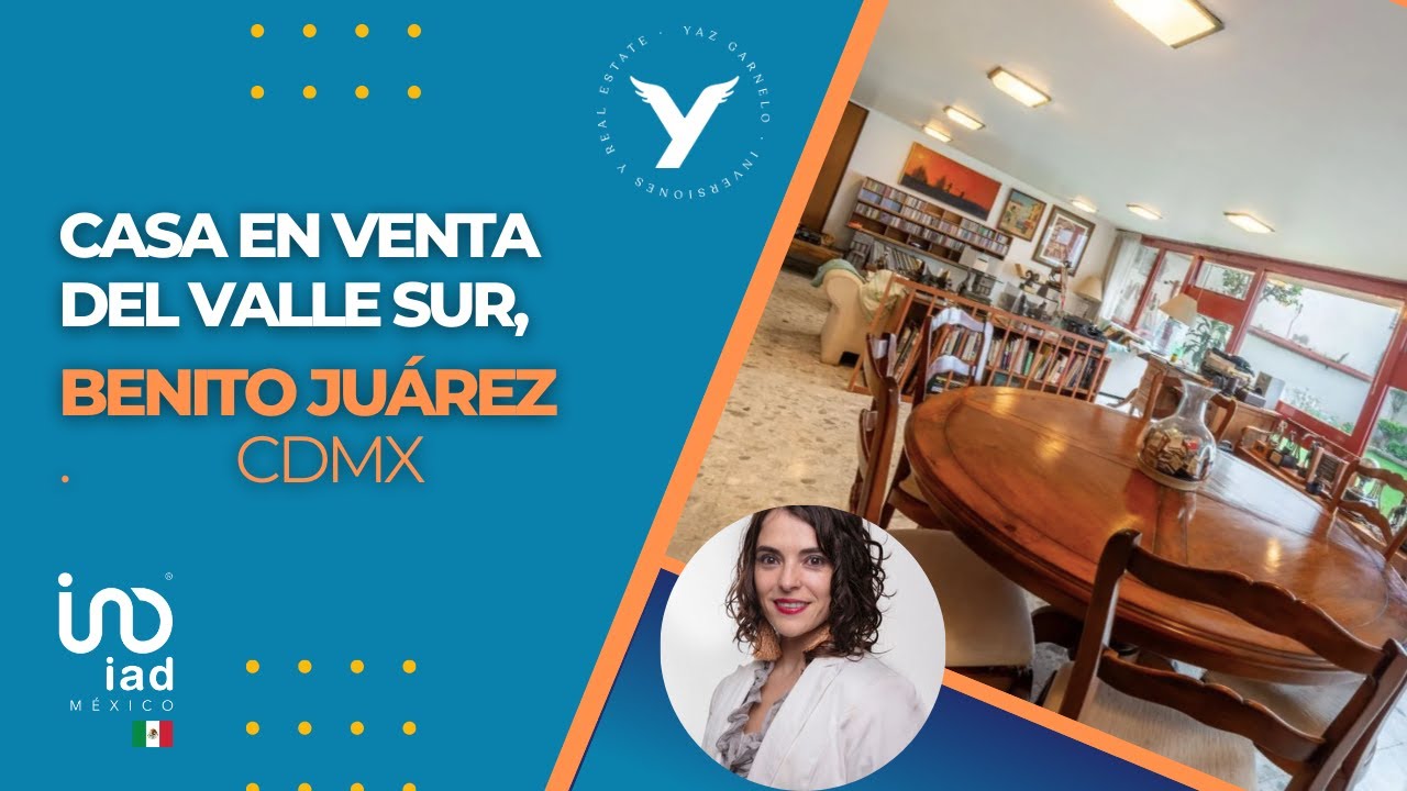 CASA EN VENTA en Del Valle Sur, Benito Juárez, CDMX.