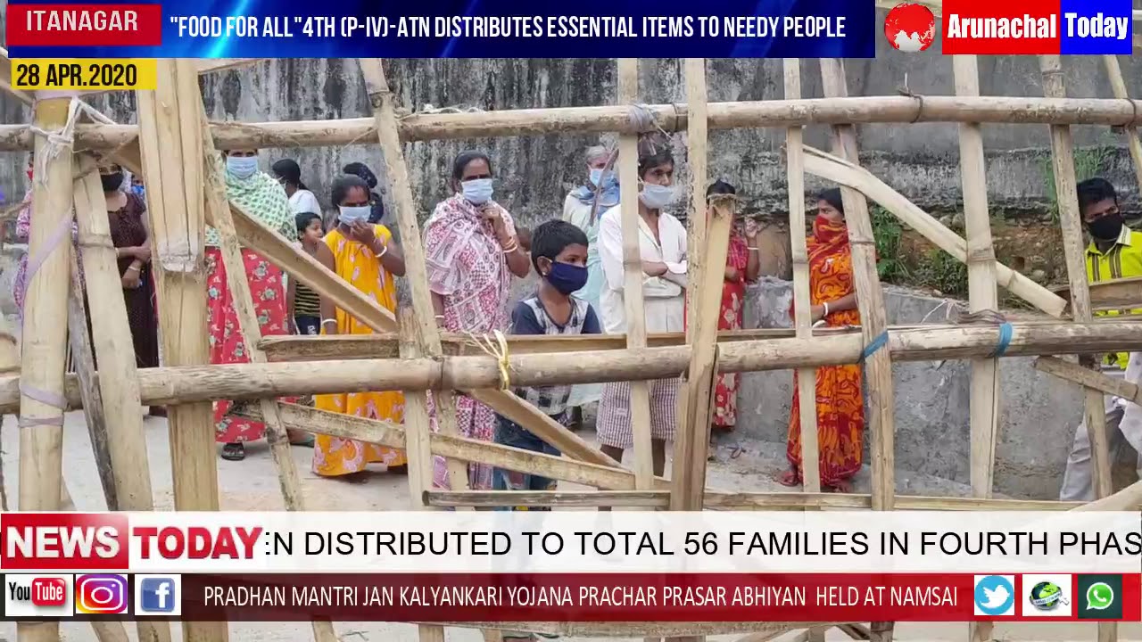 Phase-IV: Arunachal Today continues distribution of essential items to needy people
