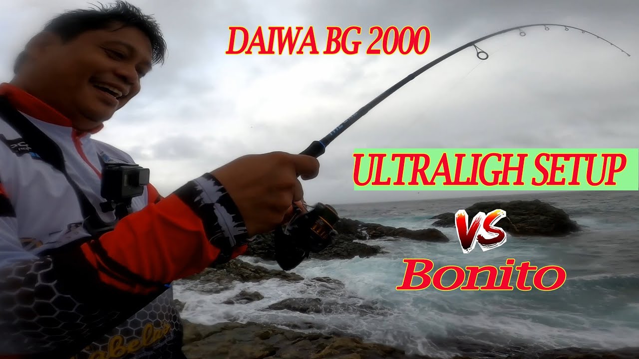 Bonito on Ultralight setup  Daiwa BG 2000 with JBraid 10lb 