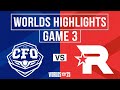 CFO vs KT Highlights Game 3 | Worlds 2025 Quarterfinals | CTBC Flying Oyster vs KT Rolster