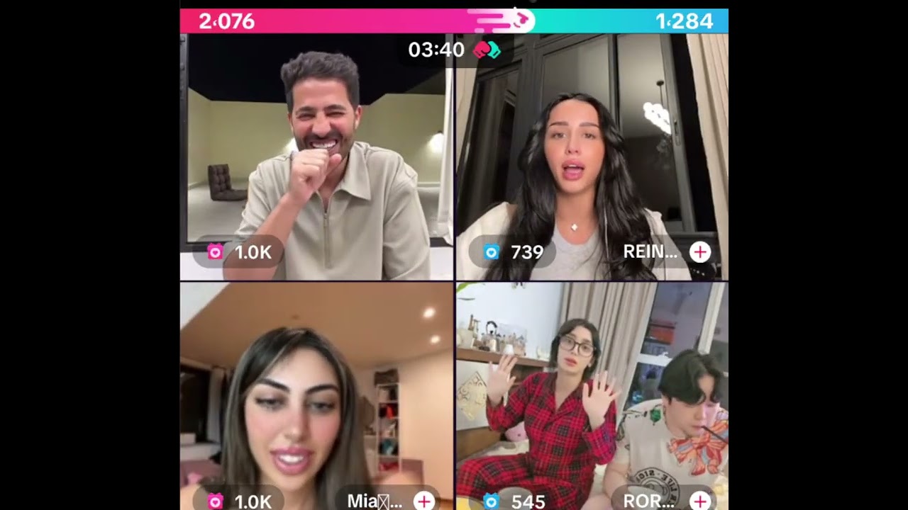 سلطان العنزي مع رين كيست مع رورو وزوجها الكوري بحب الاكل كتير رباعي مع ميا وغيرة رين