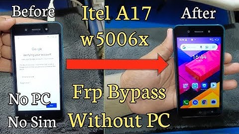 itel A17 W5006X Frp Bypass Android 9/10 Without PC Easy 😎 Method