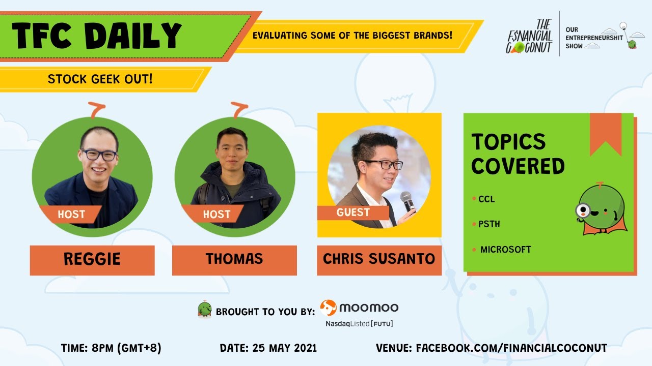 Microsoft | Carnival Cruise Lines | Pershing Square Tontine Holdings | Stock Geek Out Live