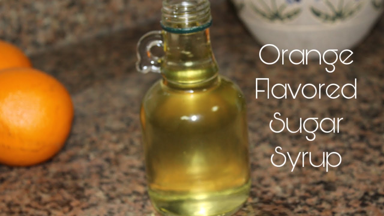 Orange Flavored Sugar Syrup Simple Sugar Syrup for Juice& Desserts