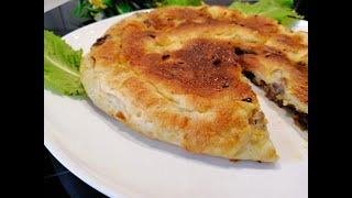 БЫСТРЫЙ МЯСНОЙ ПИРОГ НА СКОВОРОДЕ/ПИРОГ С МЯСОМ НА СКОВОРОДЕ/РЕЦЕПТ ЗАЛИВНОГО ТЕСТА ДЛЯ ПИРОГОВ