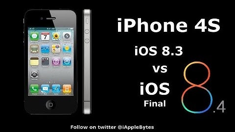 iOS 8.4 (Final) vs iOS 8.3 on iPhone 4S