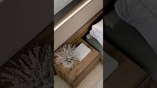 Dormitorio con cabecero iluminado 🤎  #baixmoduls #muebles #dormitorios