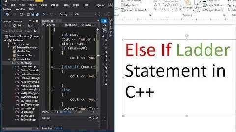 Else If Ladder Statement - C++ Programming
