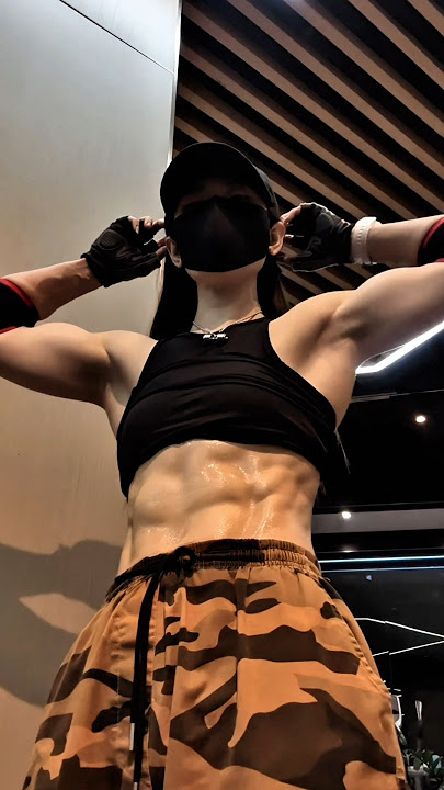 beauties who like abdominal muscles #abs #girls be handsome #contrast # Kerang Ke Milk Close