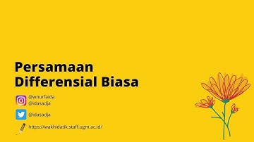 [MetNum] Persamaan Diferensial Biasa
