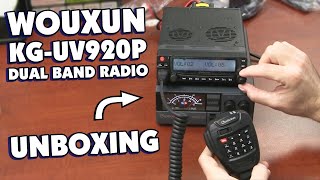 Wouxun KG-UV920P Dual Band Base/Mobile Two Way Radio Unboxing