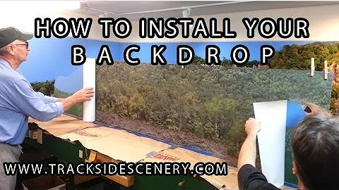 How to install your model railroad backdrop