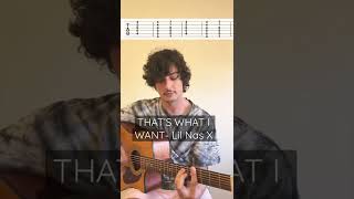 THAT’S WHAT I WANT - Lil Nas X guitar lesson